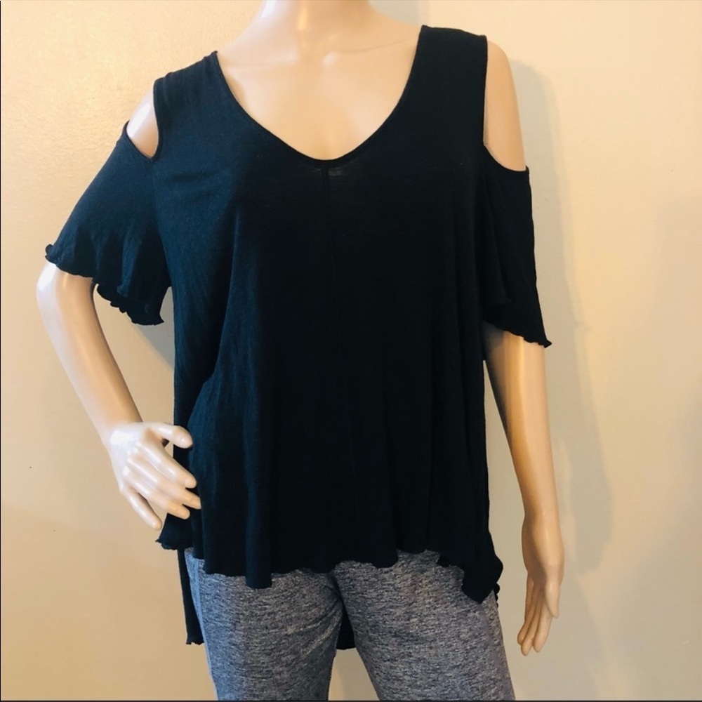 Free People v-neck cold shoulder top